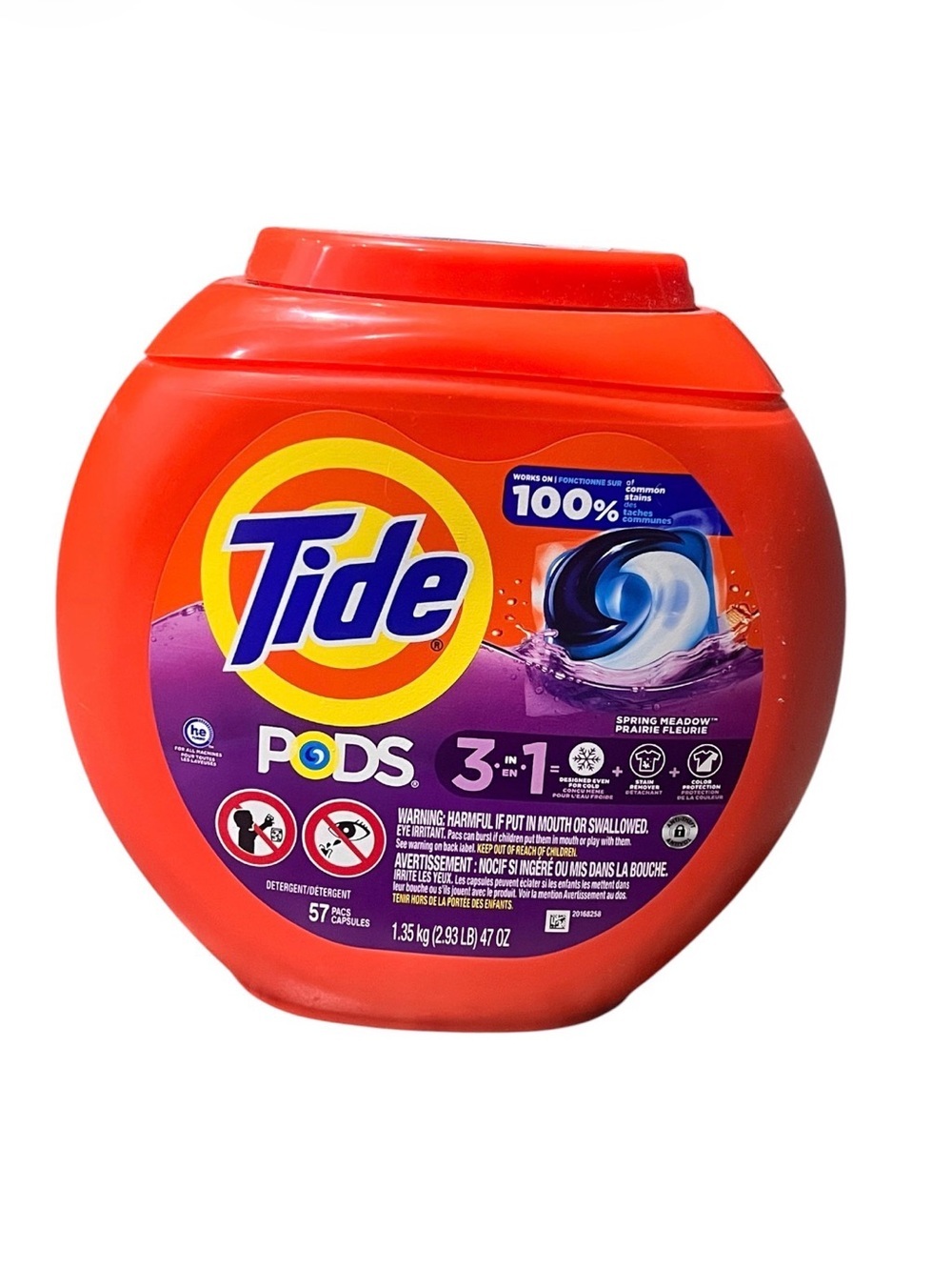 Tide Pods 3-in-1 Laundry Detergent - Red Packaging 57 PACs